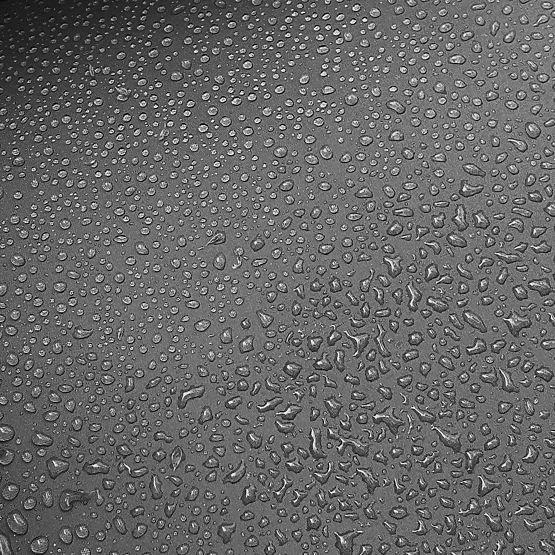 Gartenbank aus Technorattan Sofa CORDOBA schwarz mit grauen Kissen