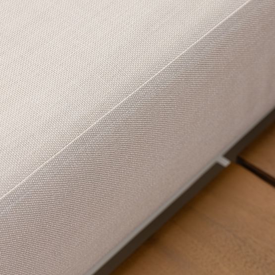 Gartenecksofa mit Tisch Porticato, Akazienholz FSC, Teak-Optik, hellbeige