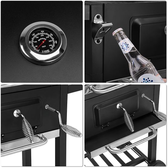 Gartenkohlegrill CARBON schwarz