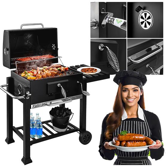 Gartenkohlegrill mit Deckel MEJOR