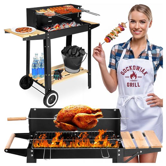 Gartenkohlegrill PARIL auf Rädern