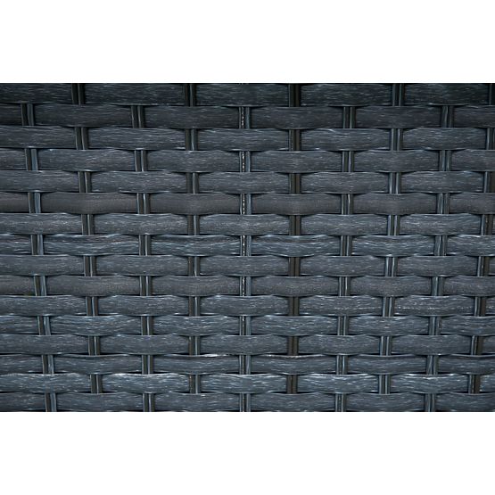 Gartenliege aus grauem Technorattan MATTO