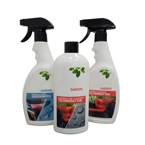 Gartenliege aus Technorattan + Tisch TWIST grau