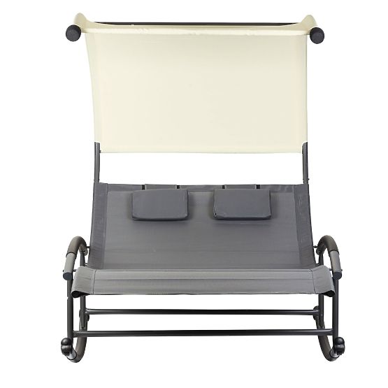 Gartenliege mit Baldachin Schaukel