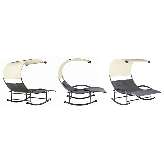 Gartenliege mit Baldachin Schaukel