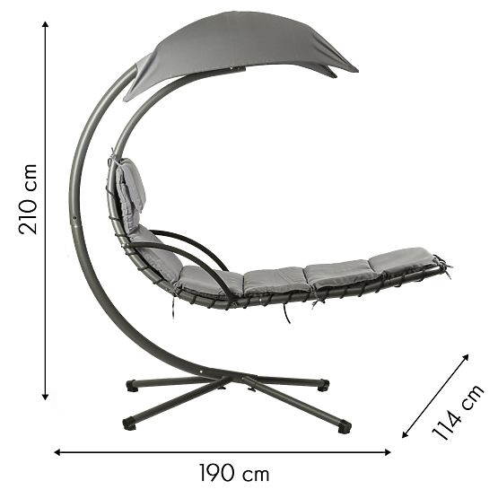 Gartenliege Schaukel Hängesessel Hängekorb ModernHome