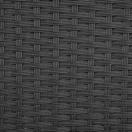 Gartenmöbel-Set aus Technorattan MAGNOLIA schwarz mit grauen Kissen