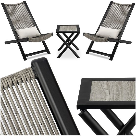 Gartenmöbel-Set CHILL ONYKS
