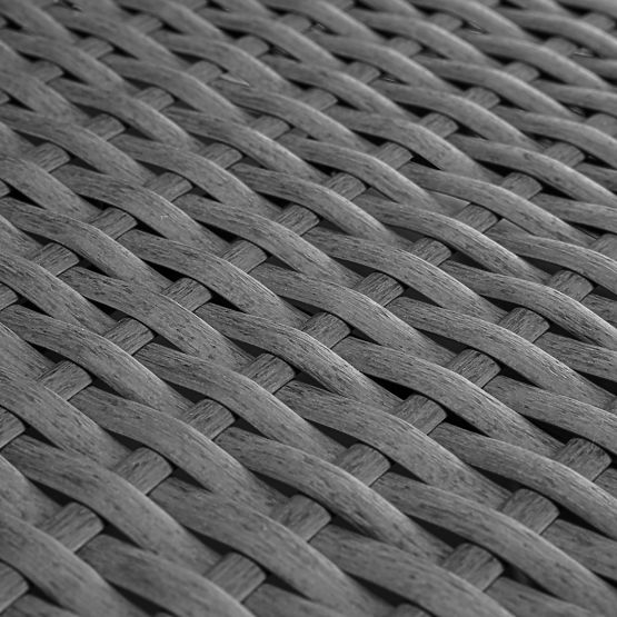 Gartenmöbel-Set FLORENCJA graues Sofa Ottomane