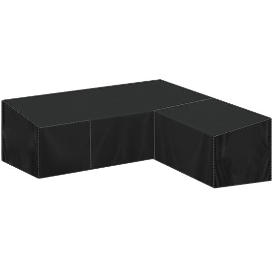 Gartenmöbel-Set FLORENCJA graues Sofa Ottomane