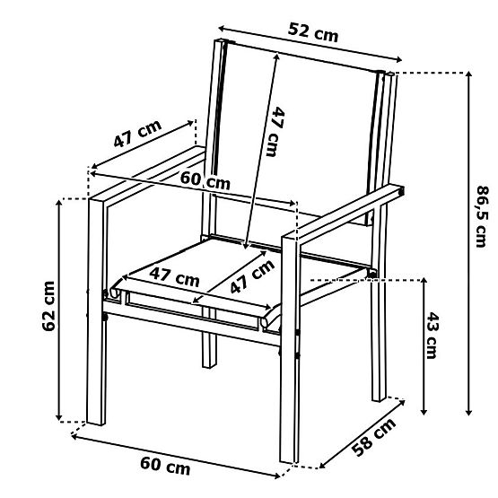 Gartenmöbel-Set GRACIOSA BLACK