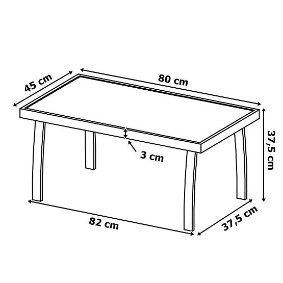 Gartenmöbel-Set GRACIOSA BLACK