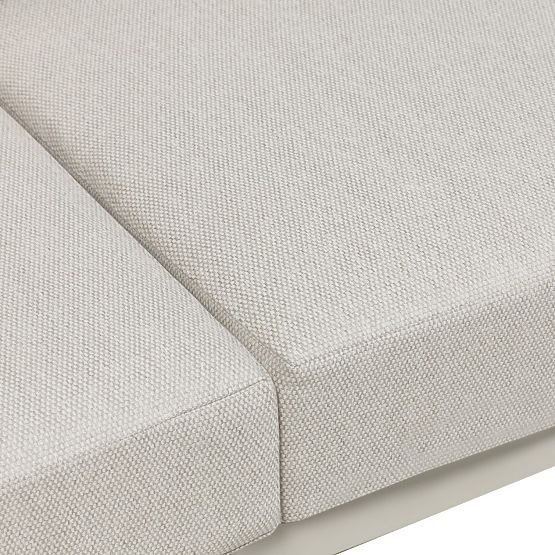 Gartenmöbel-Set Japori, Aluminium, hellbeige, abgerundet