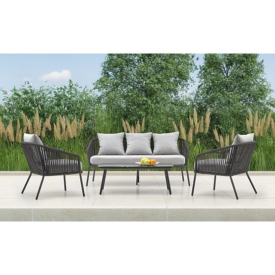 Gartenmöbel-Set mit ROCCA-Kissen