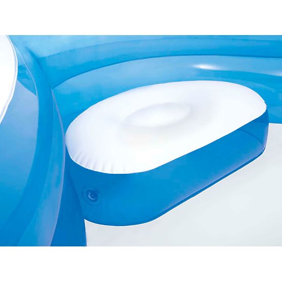 Gartenpool mit aufblasbaren Sitzen 229x229cm Intex 56475
