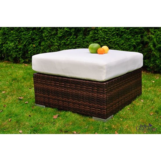 Gartenpouf aus Technorattan