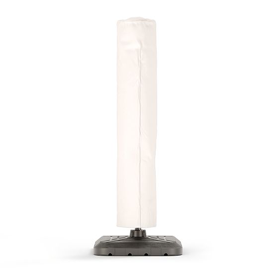 Gartensonnenschirm mit Ausleger Shade Deluxe 4x3 m mit Hülle und solarbetriebener LED-Beleuchtung, d