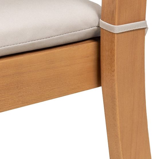 Gartenstuhl Familis ll Eukalyptusholz FSC, Teak-Optik, beige