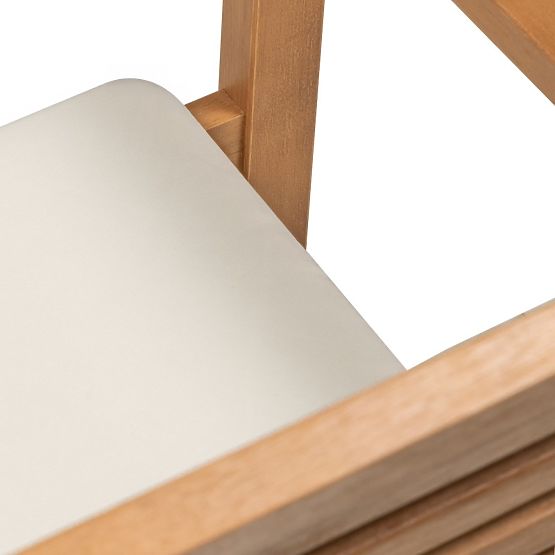 Gartenstuhl Familis ll Eukalyptusholz FSC, Teak-Optik, beige