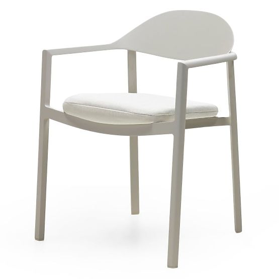 Gartenstuhl Marinelli II, Aluminium, hellbeige