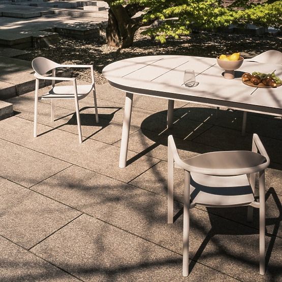 Gartenstuhl Marinelli II, Aluminium, hellbeige