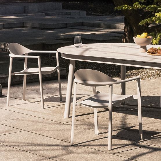 Gartenstuhl Marinelli II, Aluminium, hellbeige