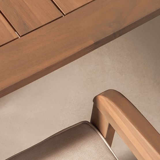 Gartenstuhl Satori Akazienholz FSC, Teakoptik, beige