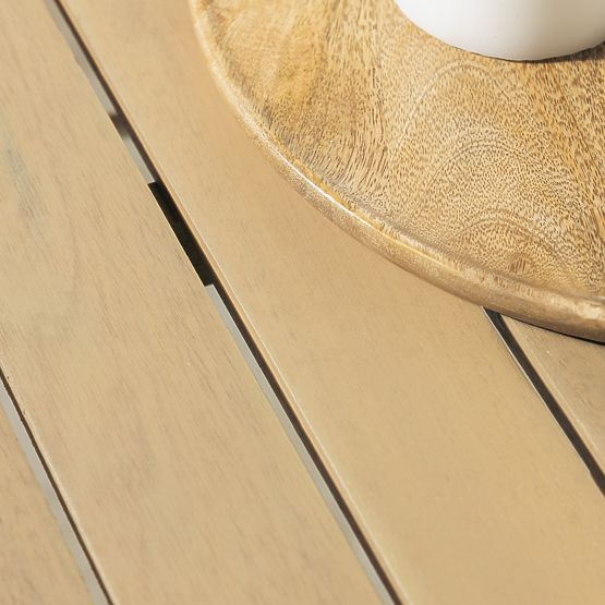 Gartentisch Fioli rund 100 cm, Akazienholz FSC, weiß