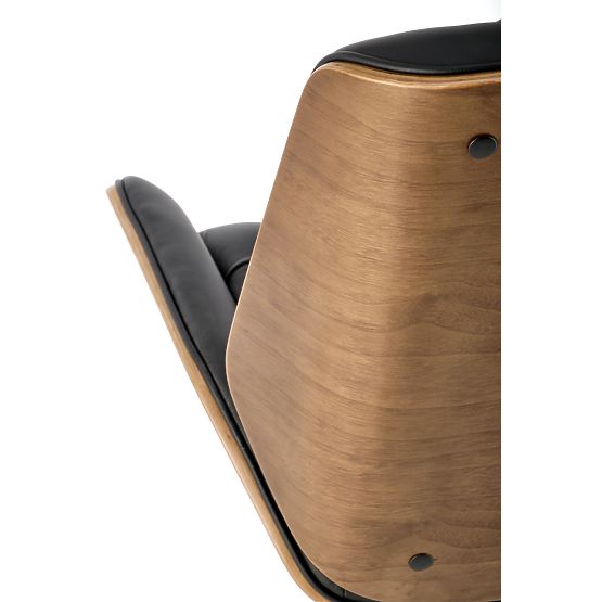 GAVIN Bürostuhl Nussbaum / Schwarz (1p=1Stk)