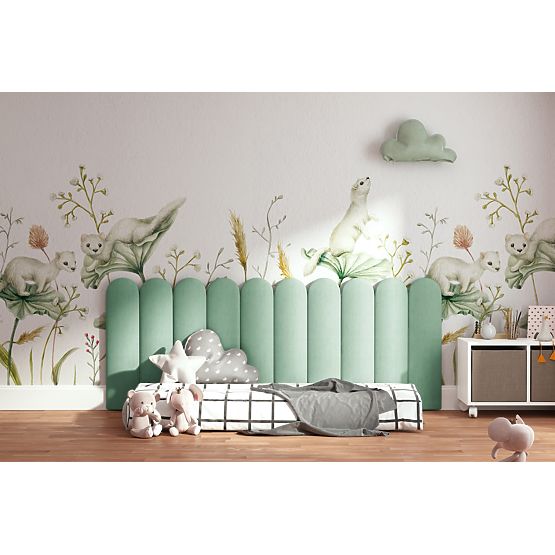 Gepolsterte Paneele Bogen - Mintgrün