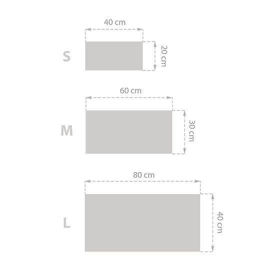 Gepolsterte Paneele Klassik - Silber