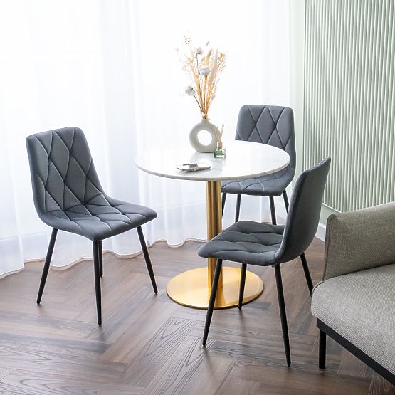 Gepolsterter Samtstuhl Madison Velvet graphit