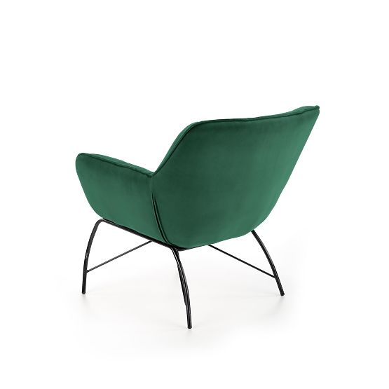Gepolsterter Sessel BELTON – Flaschengrün