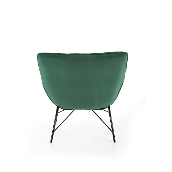 Gepolsterter Sessel BELTON – Flaschengrün