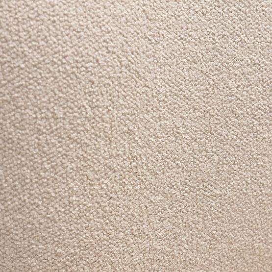 Gepolsterter Sessel Elaine beige, Bouclé, abgerundete Formen