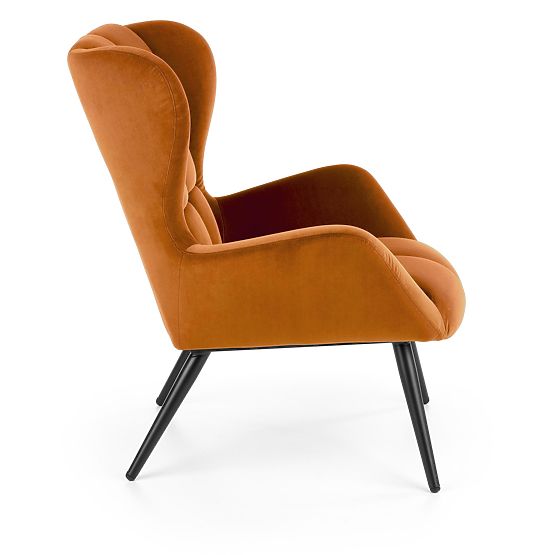 Gepolsterter Sessel Tyrion – Zimt