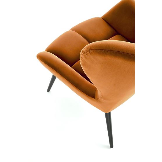 Gepolsterter Sessel Tyrion – Zimt