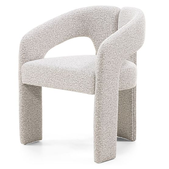 Gepolsterter Stuhl Castelo graubeige
