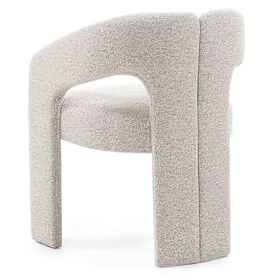 Gepolsterter Stuhl Castelo graubeige
