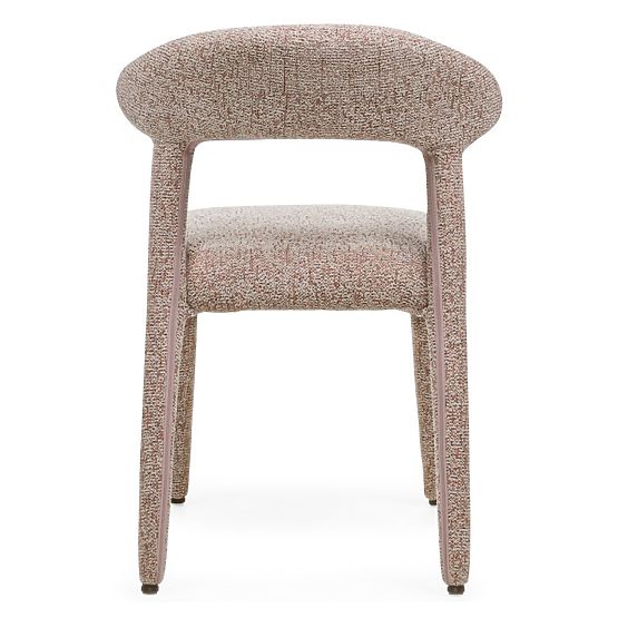 Gepolsterter Stuhl Hiroki, beige-bordeaux meliert