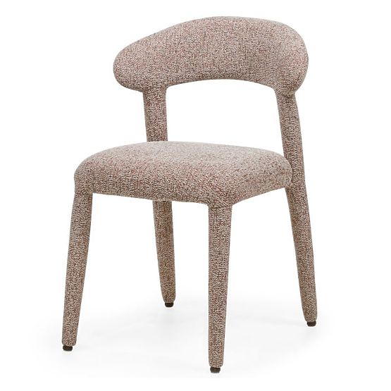 Gepolsterter Stuhl Hiroki, beige-bordeaux meliert