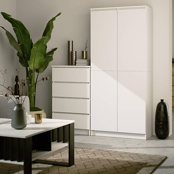 GESCHLOSSENES REGAL R80 2D 8P CLP WEISS