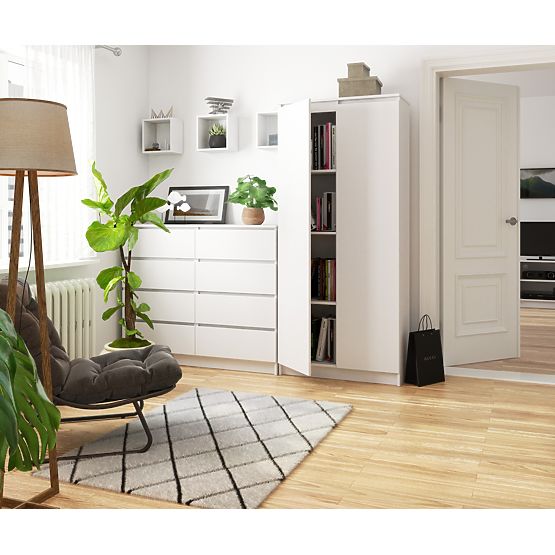 GESCHLOSSENES REGAL R80 2D 8P CLP WEISS