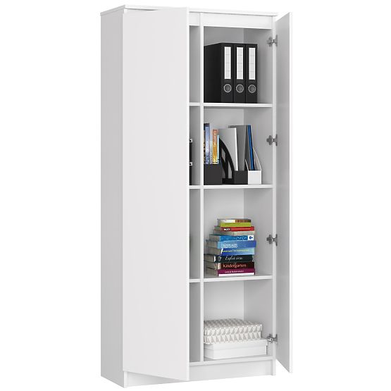 GESCHLOSSENES REGAL R80 2D 8P CLP WEISS