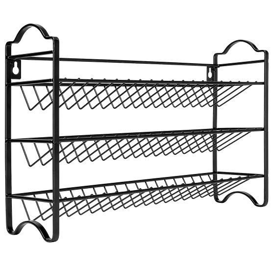 Gewürzregal ENELDO mit 24 Gläsern + 72 Etiketten