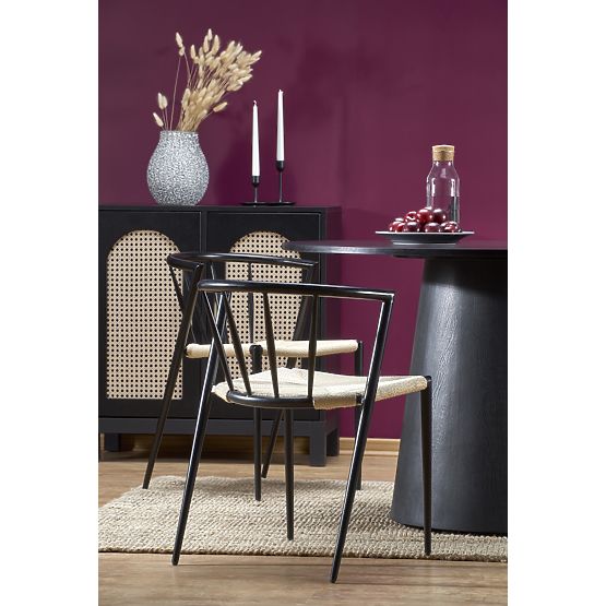 GINTER runder Tisch, schwarz (2p=1 Stk)