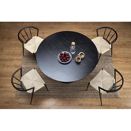 GINTER runder Tisch, schwarz (2p=1 Stk)