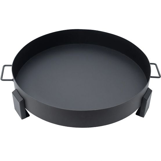 Große robuste gusseiserne Gartenfeuerschale 60 cm mit Griffen ideal für Lagerfeuer