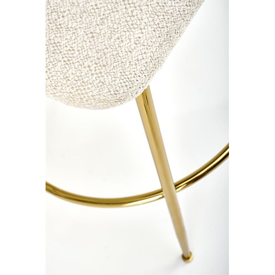 H116 Creme/Gold Barhocker (1p=2 Stk.)