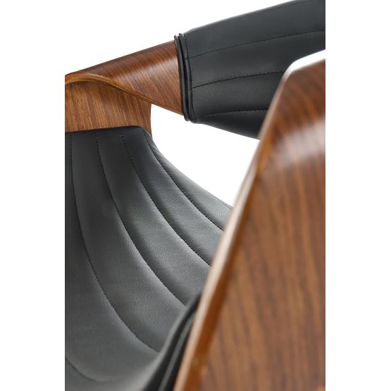 H123 Barhocker schwarz / nussbaum (1p=1Stk)